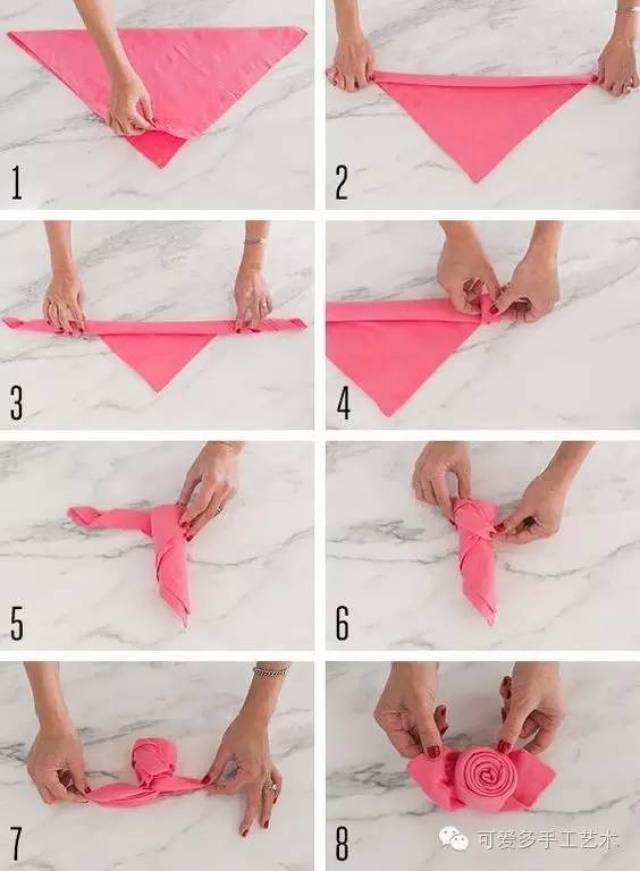 餐桌上美开了花,餐巾优雅别致的折叠法,学会了惊艳众人!(附20种教程)