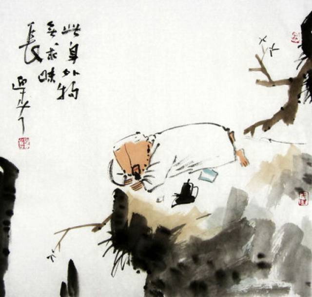 依写意笔墨，求散闲清介，至无人之境：禅画艺术品赏_搜狐网