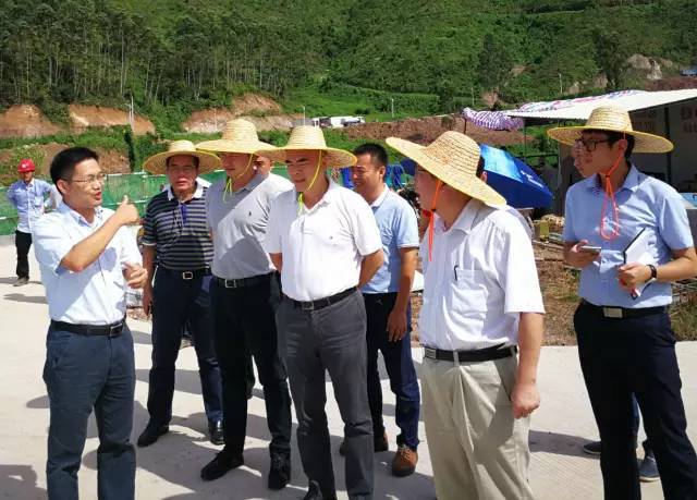 广东省环保厅副厅长李晖一行赴化州项目督察指导