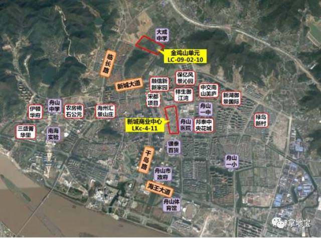 【挂牌】舟山年内首次集中挂牌3宗宅地,金鸡山地块或将创地价新高?