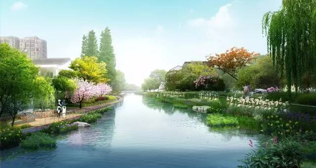 截污纳管,改善水环境,发挥"治污水"作用;河岸生态绿化,营造城市水岸