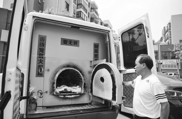 围观!合肥街头现"宠物移动火化车" 价格不菲可做整容等服务