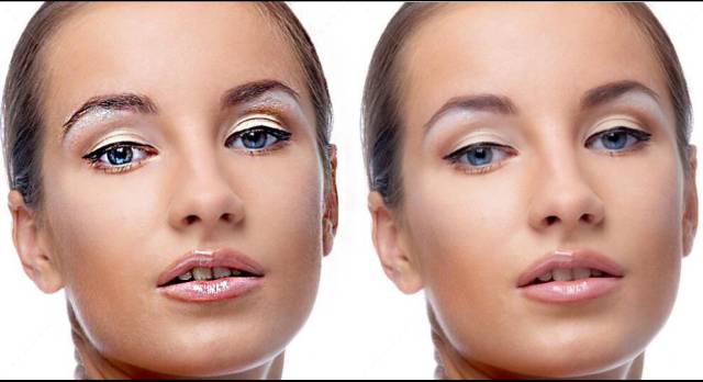 在菜单命令,滤镜菜单,锐化里,也提供了六种不同的图像锐化操作的命令.