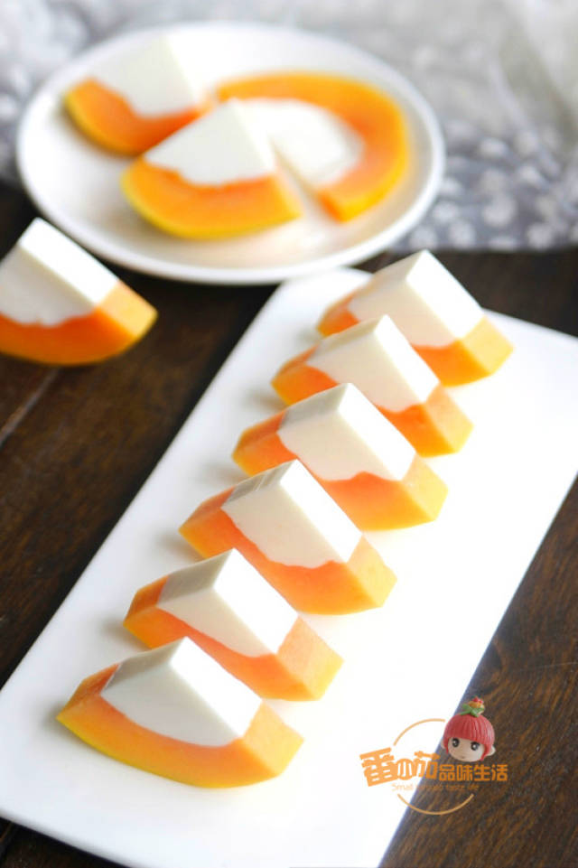 【茄 | 焙日记】木瓜奶冻——甜蜜的夏末诱惑,超q弹