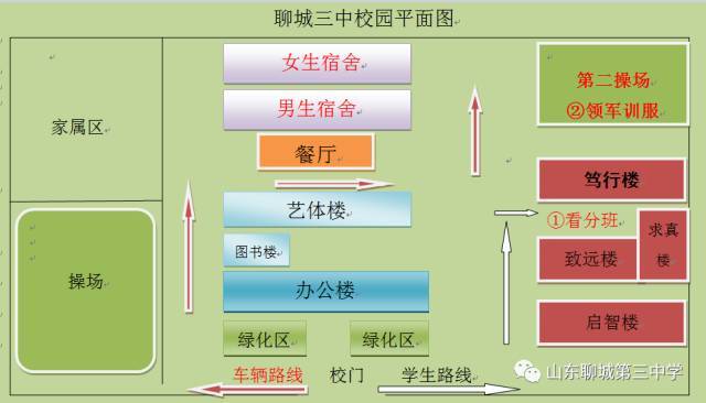 聊城一中老校区平面图图片