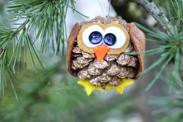 长乐第二课堂喊你松球果创意手工制作diy