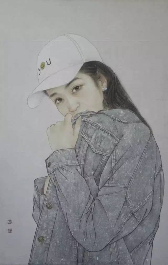 周雪宁工笔人物图片,工笔人物图片,周雪宁工笔人物画_大山谷图库