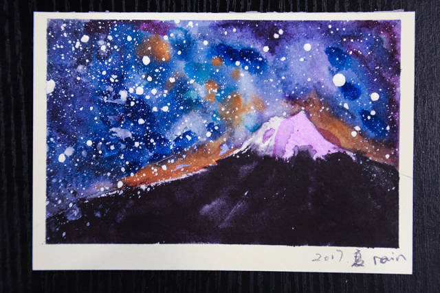 星空下的富士山有多美?一只笔就能带回家