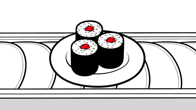 比手指还长的蟹棒寿司,简直令人食指大动!