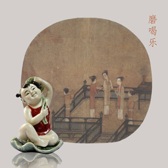 宋代以后的磨喝乐已不再是小土偶了,越作越精致.