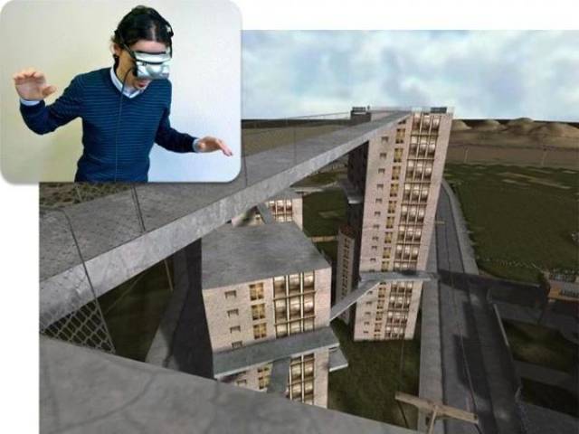 vr暴露疗法用户治疗恐高症 图片来自readwrite