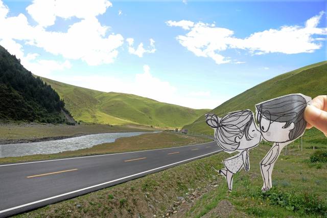 交通君邀你来拍一组创意情侣照,体验一把"花式秀恩爱"