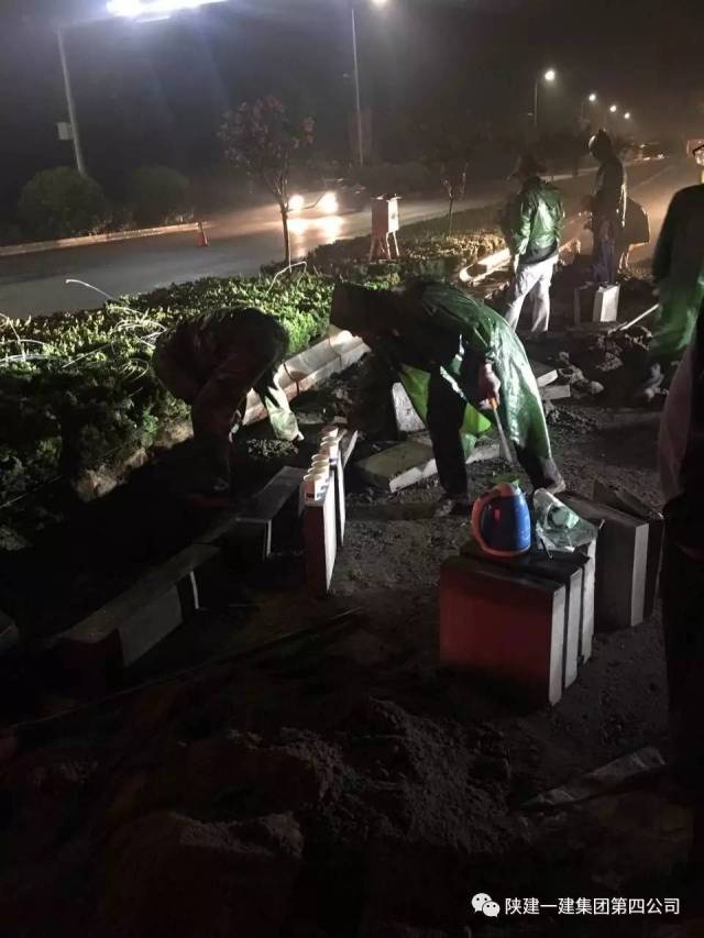 [项目新闻]鏖战在新桥路项目上的一建铁军