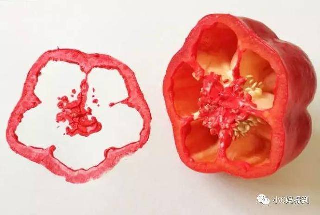 高温天在家陪孩子这样玩,效果不输早教班,有趣的蔬菜印画