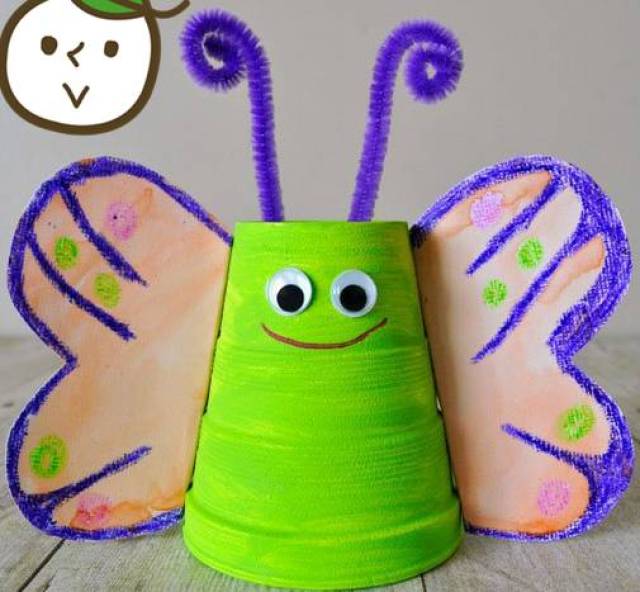 幼儿园开学创意手工之美丽的昆虫