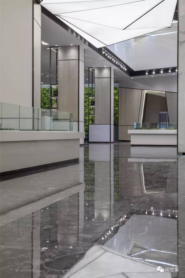 廖旭丨简约时尚商务中性万科销售中心还可以这么改造