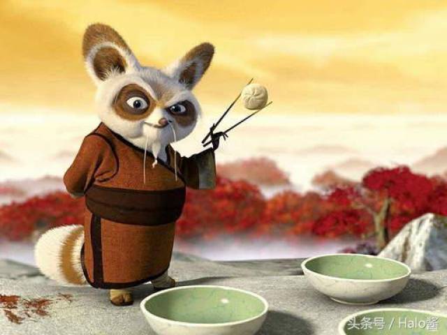 说到这边应该很多人以为功夫熊猫里面的师父大师是浣熊.