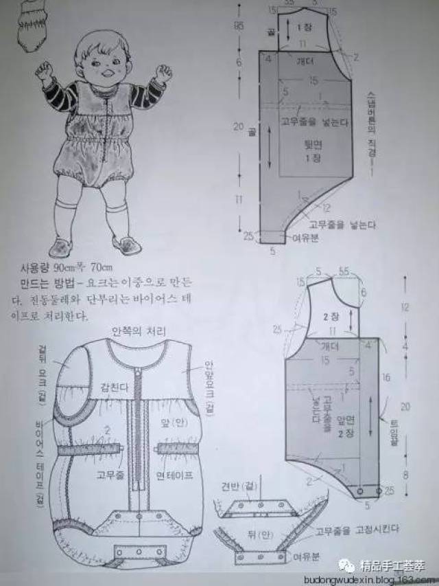 實用·一大批嬰兒衣服裁剪圖紙