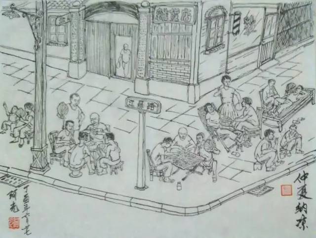 这个新钢年纪最大的"网红〃又火了一把,画作红遍大上海