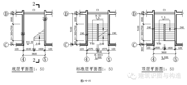 楼梯详图一般分建筑详图与结构详图