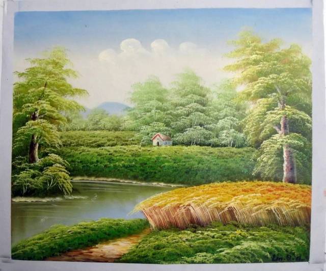 37号林庆洪,油画,60*50,起拍价0元,每手加价20元或整数倍.