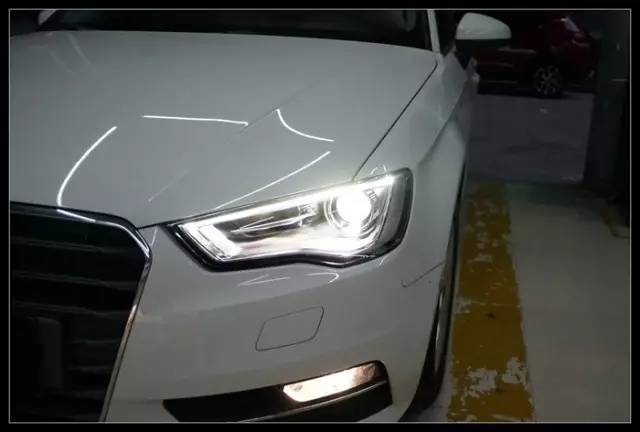 奥迪a3升级原装高配大灯总成, 帅!