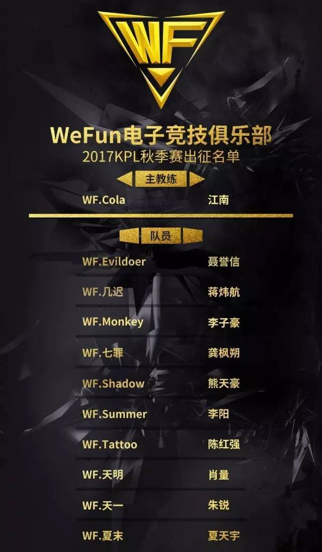 kpl秋季赛将近,部分战队参赛名单相继公布!