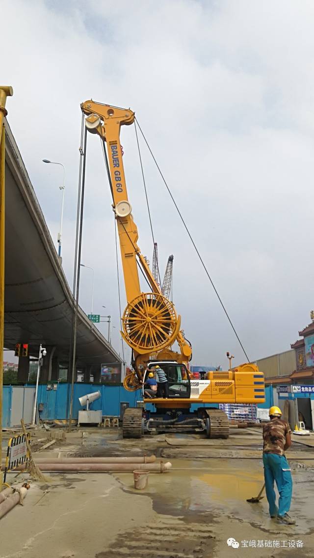 宝峨铣槽机助力济南轨道交通工程葛洲坝基础抓铣结合成功解决大深度入