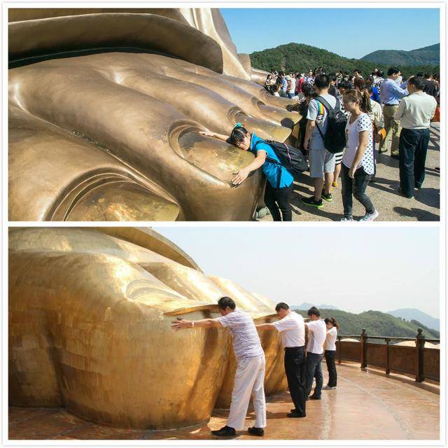 河南斥资12亿打造的世界第一大佛,抱佛脚需170元,引游客不满!