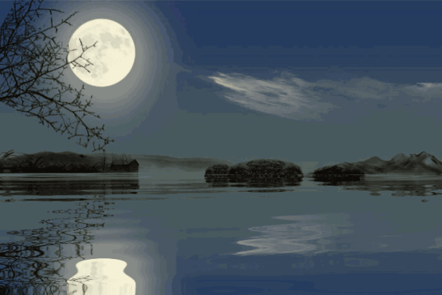 明月几时有 把酒问青天 中秋之月,如西子之明眸 凝视良久,恍如隔世