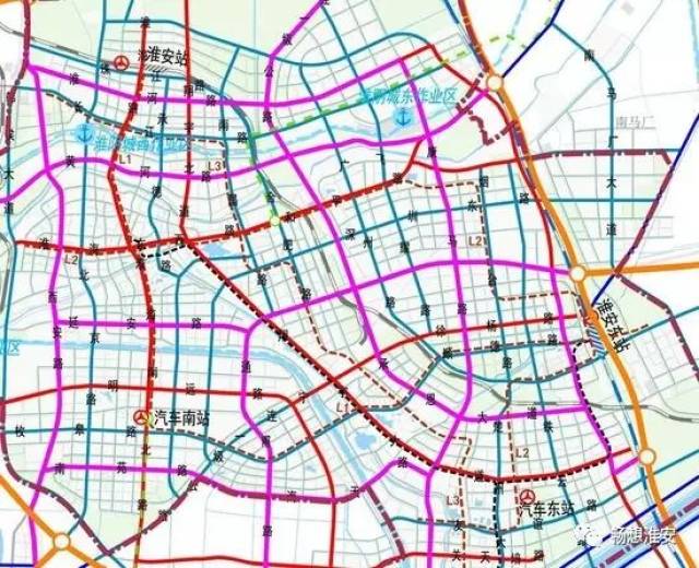 【交通】淮安地铁1号线最新线路走向!这个商圈正值"炼金"时