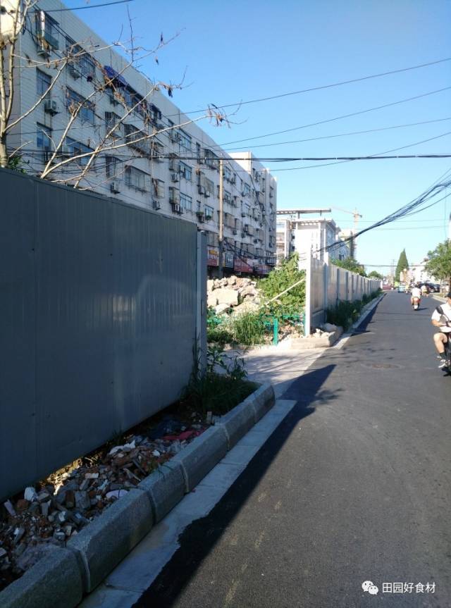 盐城市区育才路(文港路至文苑路)这一段比人高的围栏已经竖起来3个月