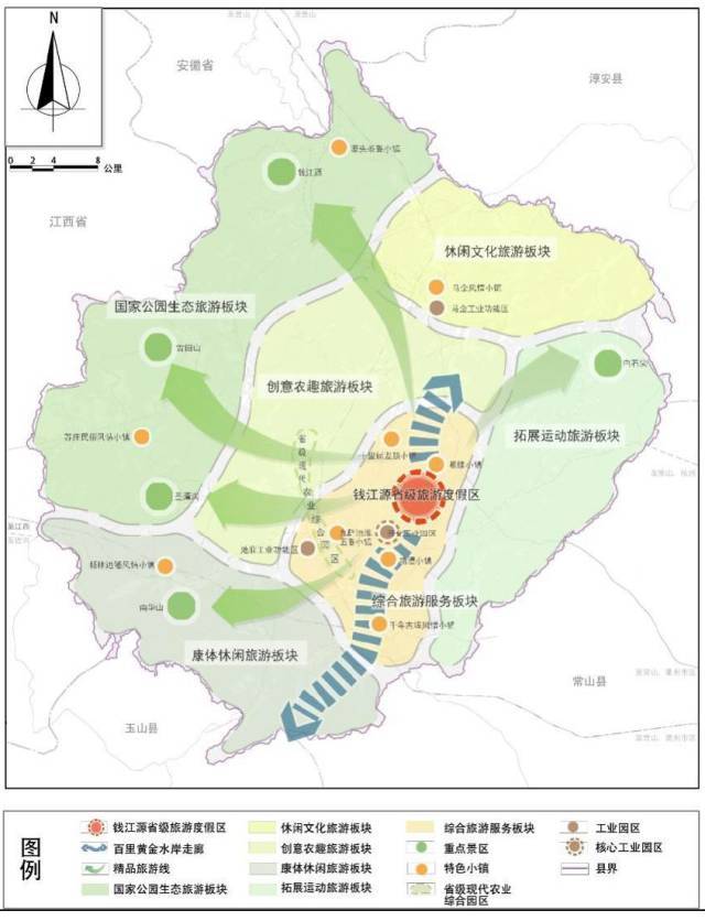 在规划期内,把开化建设成长三角地区富特色,高品位,大市场的生态休闲