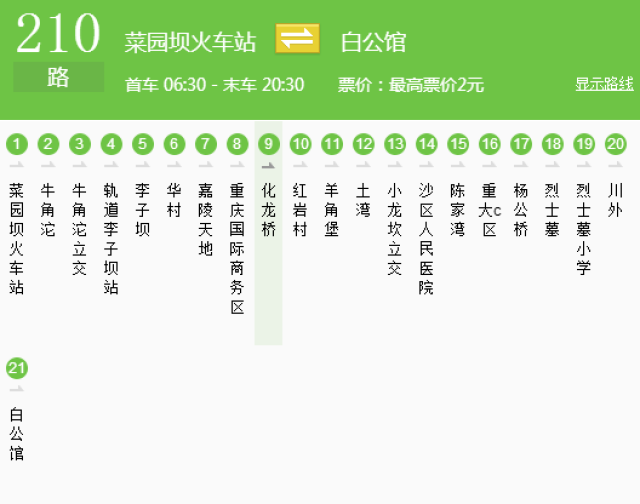 出行時間都能一清二楚了 除此之外,還有一份 公交大全 你也一定要