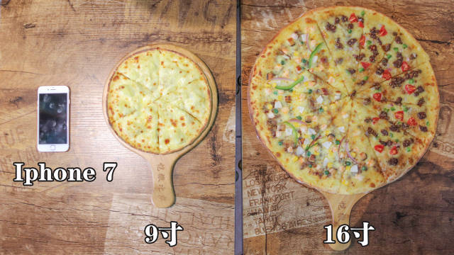 8英寸披萨大小参照图图片