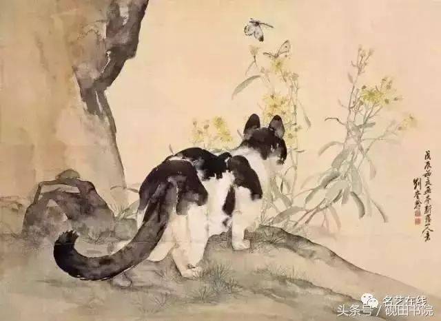 刘奎龄、刘继卣父子笔下的猫，萌萌哒~_搜狐网