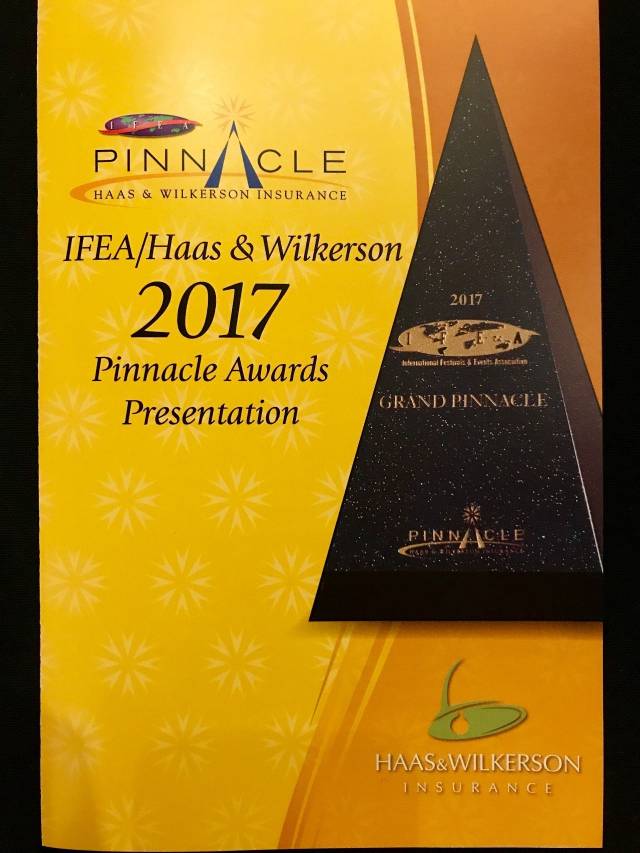 的典范,获得ifea/hass & wilkerson pinnacle奖项更是业内梦寐以求的