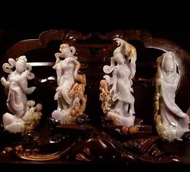 难得一见！玉雕四大美人！_搜狐网