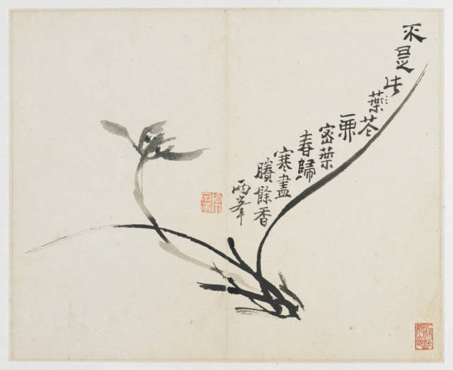 赏画| 清· 罗聘《花鸟山水册》（美国弗利尔美术馆藏）_搜狐网