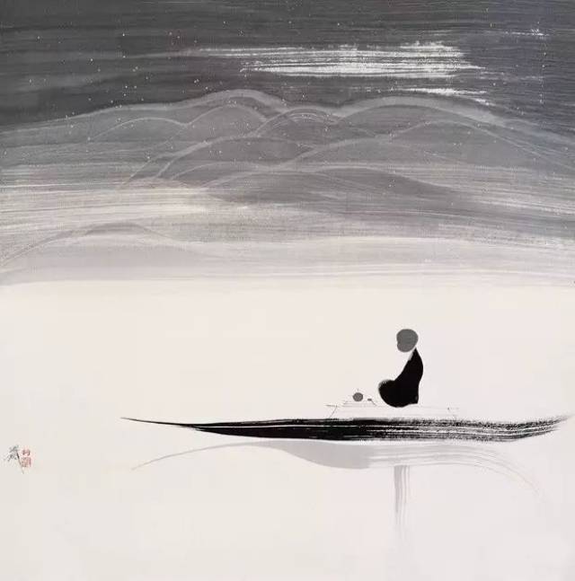 【真作】掛軸　墨画　瓜図　一心は岩をも通す　禅語入　文人画風　思想的禅画　W42 妙笔禅心｜田旭桐和他的水墨禅意画_搜狐网