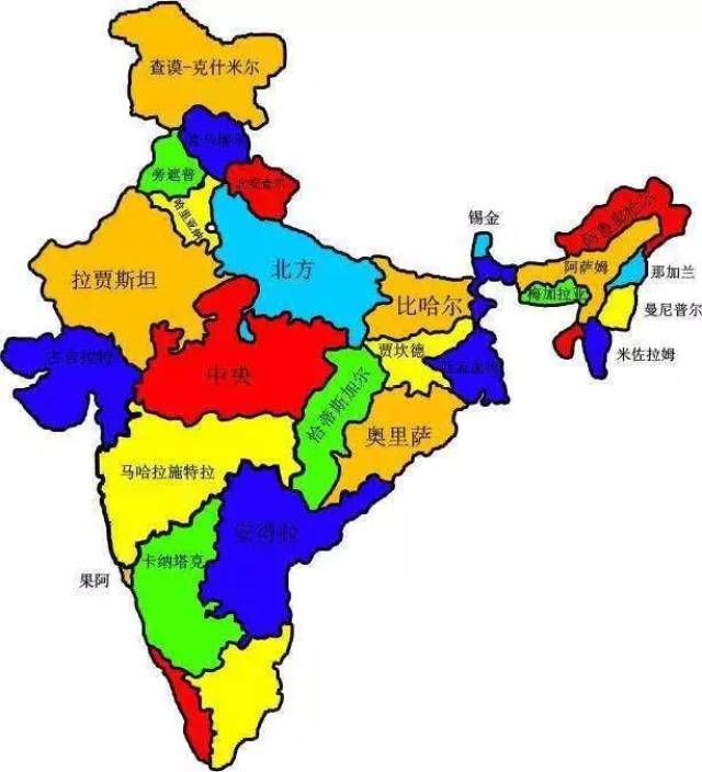 如果印度解体了,会分裂成多少个国家?