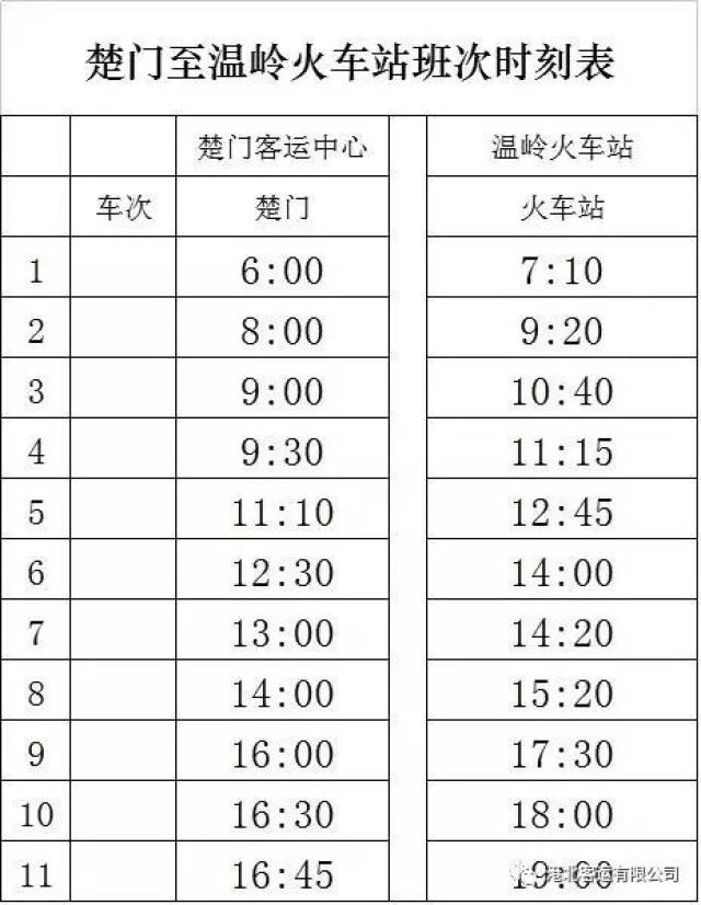 30座豪華大巴 楚門至溫嶺火車站開通全新班車啦!