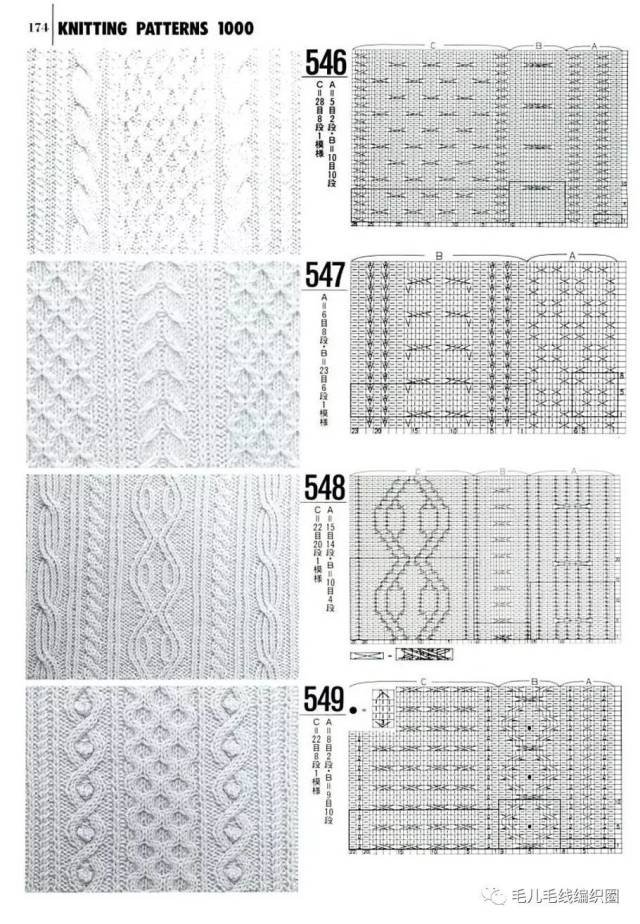 【圖解】棒針花樣1000種(4)