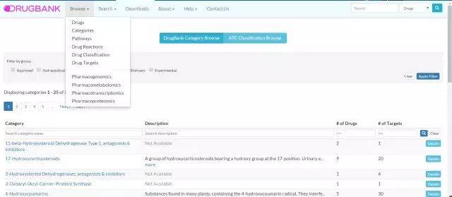 如何检索DrugBank数据库