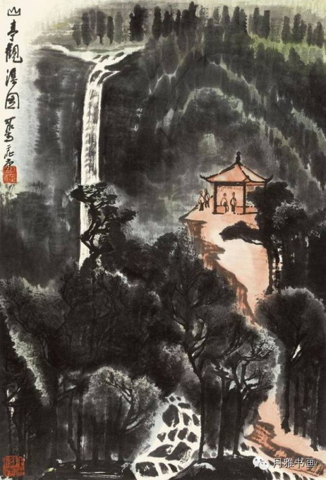 “黑、满、崛、涩”深邃茂密——国画大师李可染山水作品赏析_手机