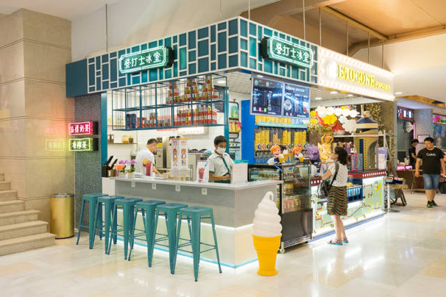 爆米花店面装修效果图 让甜品店变得好玩的设计