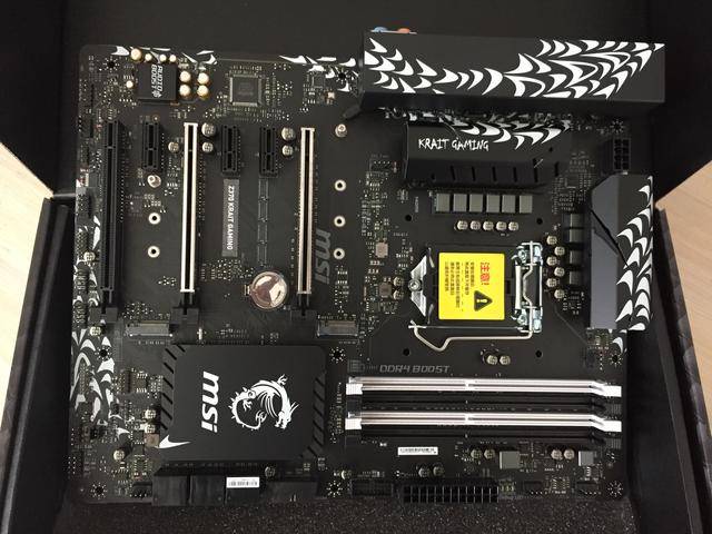 微星z370 krait gaming 银环蛇开箱图赏