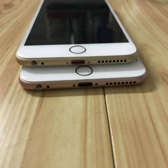 苹果iPhone 6splus粉色跟金色带图对比,你会选