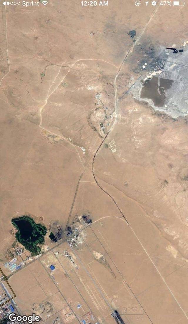 谷歌地图上 二连浩特市居然发现了如来神掌