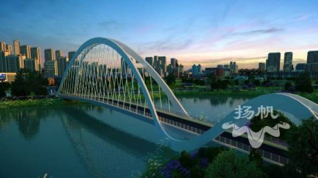 探访三湾湿地公园二剪影桥精巧秀美凌波桥时尚大气